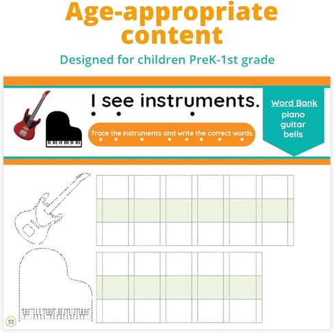 Channie's Multi-Sensory Learning Workbook for Pre-K to 1st Grade, Improve Handwriting Skills, Letter & Word Recognition with Tracing, Labeling, Reading & Coloring Activities in Kuwait