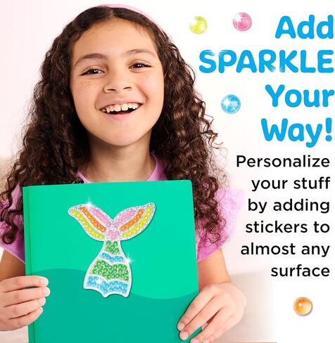 Creativity for Kids Bubble Gem Super Sticker: Rainbow, Diamond Art Kits for Kids, Small Gifts and Stocking Stuffers for Girls, Window Art Craft Kits for Girls and Boys Ages 6-8+ in Saudi Arabia