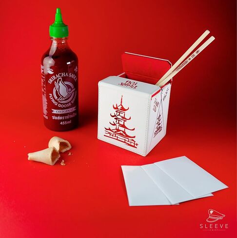 Slevechief ® China للذهاب! مربع سطح بطاقة التداول | جلد نباتي وتصميم هولو | MTG Commander Deck Box ولجميع ألعاب بطاقات التداول الأخرى | يناسب 100 بطاقات مزدوجة الأكمام - لعشاق TCG in Kuwait