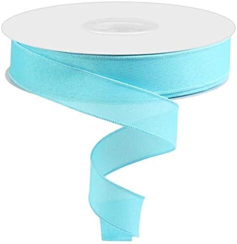 Solid Canvas Wired Edge Ribbon (White, 1.5 Inch x 50 Yards) in Saudi Arabia