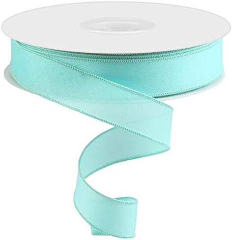 Solid Canvas Wired Edge Ribbon (White, 1.5 Inch x 50 Yards) in Saudi Arabia