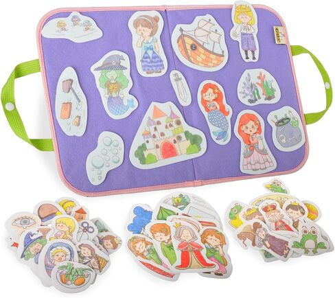 مجموعة قصة Chefan Love/Flannel من 4 ، و Precut Felt Mosts للأطفال الصغار في مرحلة ما قبل المدرسة ، وثلاثة خنازير صغيرة | Goldilocks وثلاثة دب in Kuwait