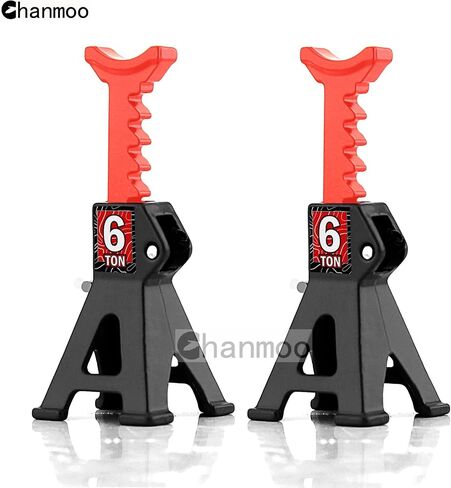 1/24 RC Toy Jack تقف 1/18 محاكاة 6 طن من الرافعات المصغرة القابلة للتعديل للمعادن قف لل 1:18 1:24 Scale Crawler Car Axial SCX24 Kyosho Tamiya HSP FCX24 TRX4M SCX24 AX24 FORD BRONCO (Black ، 4 PCS) in Kuwait