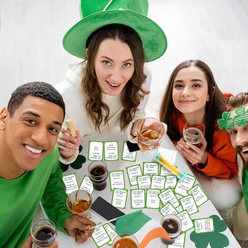 St. Patrick's Day 5 Second Game 108 Simple Question Cards Digital Timer and 5 Second Hourglass Question Card Game for Adult Family Party Travel Game Night Sleepover Think Fast and Shout Out Answer in Saudi Arabia