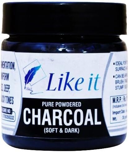 Artist Black Charcoal Powder for sketching/Drawing (Charcoal Powder Per Pack 30 grams) Pack of 1 in Saudi Arabia