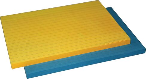4A Sticky Notes, 6 x 8 Inches, 7 Neon color Assorted, Lined, Self-Stick Notes, 210 Sheets/Pad, 1Pad/Pack, 4A 608-N-L-210 in Saudi Arabia