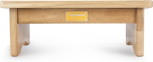 CONSDAN Foot Rest, Ergonomic Footrest for Under Desk at Work, Nursing Foot Stool, Natural Solid Wood Non-Slip Slanted Top Foot Stool for Office/Standing Desk (Natural Color) in Saudi Arabia