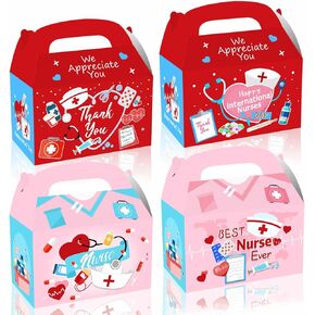 Generic 12 Pieces Nurse Treat Boxes Thank You Nurses Party Candy Boxes Nurse Appreciation Week Goodie Boxes for Nursing School Graduation Party Supplies