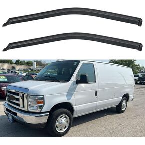 Window Visor Compatible with Jeep Cherokee 4-Door 1984-2001 (Excludes Limited Model), Rain Guard Tape-On Extra Durable Sun Wind Air Side Vent Window Deflector