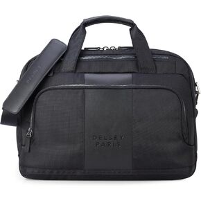 DELSEY PARIS Wagram Briefcase with Laptop Sleeve, Black