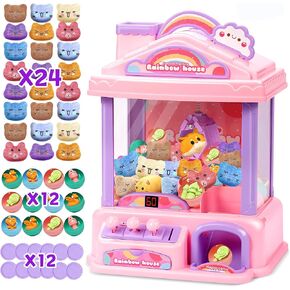 Kids Claw Machine, Arcade Game Toy for Ages 8-13, Candy Vending Toys for Girls and Boys, Electronic Claw Game Machine for Party with Lights Sound, Birthday Gifts for 6 7 9 10 12 Years Old