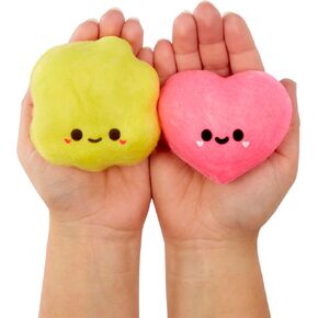 Fluffie Stuffiez Popcorn & Heart Candy Minis Collectible Feature - Surprise Reveal Unboxing Soft and Squishable Tactile Play Fidget DIY