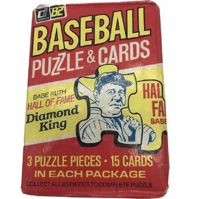 1982 Donruss Baseball Un-opened Pack of 15 Cards. Look for the Cal Ripken Jr. Rookie Card.