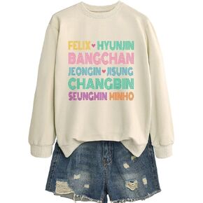 Stray Kids Hoodie Merch Album Sweater Jisung Felix Minho Hyunjin Sweatshirt Unisex Pullover Hoodies