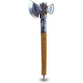 Planet Pens Ancient Battle Axe Writing Pen - Cool Hand Pen for Kids and Adults, Ancient Themed Ballpoint Pen, Unique Writing Pens for Office and School, Funny Collectors Pen, or Medieval Party Favors
