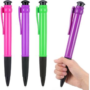 11.1 Inch Jumbo Pens, 3 Pcs Funny Big pen, Giant Pens for Funny Party Favors for Birthday Parties, Office Gag Gifts for Coworkers (Purple, Green, Pink)