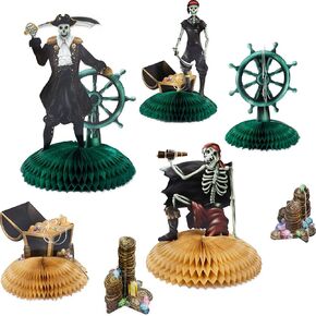 Cheerland Halloween Skull Pirate Centerpiece Party Pirates Birthday Party Decoration