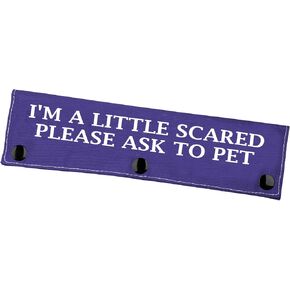 Nervous Dog Leash Sleeve A Little Scared Please Ask to Pet Leash Wrap Social Distancing Gift（Little Scared）