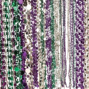 متعة Express Bulk Mardi Gras Bead Netclaces (مجموعة من 144) مستلزمات وأزياء الحفلات