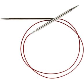 ChiaoGoo Red Lace Circular 40 inch (102cm) Stainless Steel Knitting Needle Size US 17 (12.75mm) 7040-17