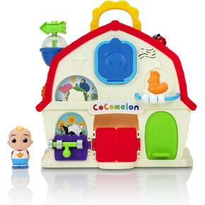 CoComelon JJ’s Musical Barn Playset - 9-inch On-The-Go Barn - JJ Figure - 8 Sensory Features - 3 Song Clips - Toys for Toddlers and Preschoolers
