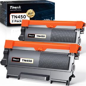 TN450 Toner Cartridge High Yield Replacement for Brother TN420 TN-450 Compatible with HL-2280DW HL-2270DW HL-2230 MFC-7360N MFC-7860DW DCP-7065DN Intellifax 2840 2940 (2 Black)