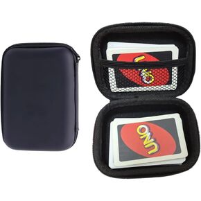 Game Card Storage Box, UNO Card Case, Playing Card Holder for Classic UNO Card, playing card box, High Capacity Playing Card Case (NO Cards)
