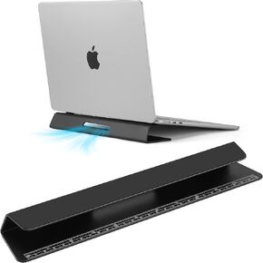 Laptop Cooling Stand Aluminium- Improved Cooling, Ergonomics, Stability, and Versatility - Compatible with MacBook and All Laptop, with Ruler