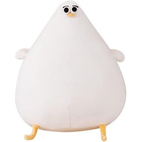 Funny Plush Seagull Pillow, Simulation Cute Fat Chicken Doll Toys, Soft Stuffed CushionsChicken Plush Pillow Floor Mat Kawaii Festival Gifts (10.2inches)