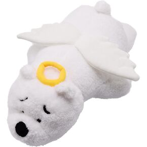 Adorable Polar Bear Stuffed Animal with Angel Wings Big Soft Plush Ice Bear Cushion Extra Large Huggable Pillow Toy Excellent Gifts for Kids Party and Bear Lovers 20 Inch(Angel)