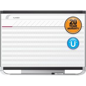 Quartet Prestige 2 Magnetic Total Erase Project Planner, 3 x 2 Feet Board with 16 Row/29 Column Chart (PP32P2)