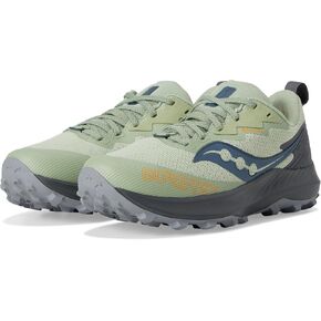 Saucony Women's Peregrine 14 GTX Hiking Shoe, SAGE/Carbon, 7