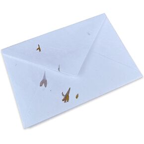 Wanderings Handmade Antiqued Envelope with Deckle Edge - 4.25 x 6.25" - Package of 25 for Writers Invitations Announcements - Cold Press Thick 150 GSM Recycled Paper