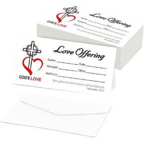 200 PCS 6.42 x 3.23 Inch Church Offering Envelopes (Leaf style, 200)