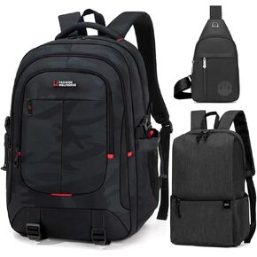 Laptop Backpack,Business Travel Anti Theft Slim Durable Laptops Backpack,Water Resistant College Computer Bag (black)