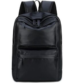 Mens Leather Backpack, Carry On Backpack Fits 16.1'' Laptop Bag Large Capacity Business Travel Hiking Waterproof (Brown)