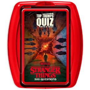 Top Trumps Stranger Things: Quiz Games - Trivia Quiz - Teen Games - Great Travel Games and Road Trip Games - Trivia Outdoor Games - Family Games for Teens and Adults 2+ Players - Ages 15+