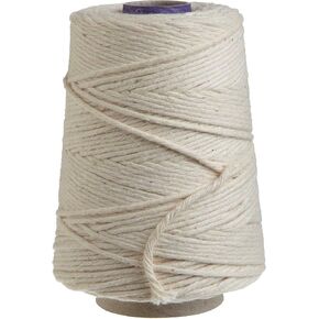 Regency Wraps Butchers Cooking Twine, Heavy Duty, 1200 ft,16 Ply, 2.4mm, Food-Safe Cotton Kitchen String for Turkey Trussing, Meat Prep, Crafting, Natural, Pack of 1