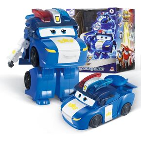 Super Wings Transformer Toys, 5 in Marty Airplane Transformer Figures Toys, 2 in 1 Mode Rescue Bots Action Figure Toys for 3-5 Year Old Boys Girls, Fun Plane Toys for Toddlers Kids Age 3 4 5 6 7