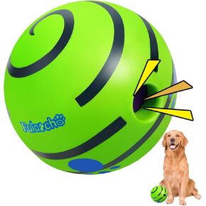 Dog Ball Interactive Dog Ball for Large Dogs, 5.51inch Dog Toy, Indestructible, Fun Squeaky Ball for Boring Training Teeth Cleaning