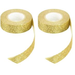 Best Creation Glitter Tape, 15mm by 5m, (Gold)