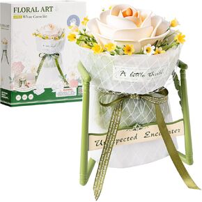 ROKR BUILDING TOY SET 3D PHOSZLES Model Flower Flower Craft Kit للبالغين الهوايات DIY للنساء ديكور المنزل هدية فريدة مثالية (CAMELLIA AF011)