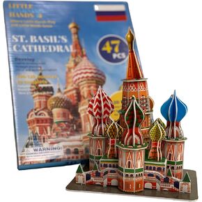 3D Puzzles for Adults and Kids | St Basil Cathedral Red Square 3D Puzzle | Russia Architecture Model Kit | Birthday Gifts for Kids, Teens and Adults