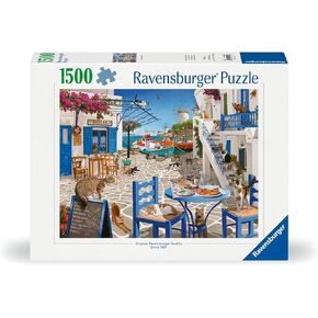 Ravensburger Cats of Mykonos 1500 Piece Jigsaw Puzzle | Great Group Activity | Renowned Brand | FSC-Certified Material in Kuwait