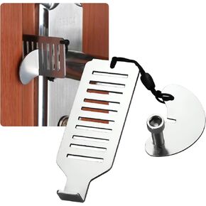 Instant Safety Portable Door Lock, Travel Door Stopper, Universal Quick Install Lock, Emergency Lock, Childproof Door Jammer.