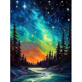 Mrnsiet Owl Paint by Number Kit for Adult, Easy Owl Acrylic Paint by Numbers Kits on Canvas, Owl and Flowers Oil Painting Kits Adults' Paint-by-Number Kits for Home Wall Decor 16x20inch