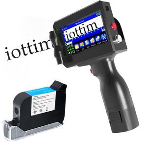 ترقية طابعة Inkjet محمولة ، طابعة حبر طائرة للنص QRCode باركود تاريخ الوقت رقم دفعة شعار طباعة على قطعة قماش خشبية معدنية من البلاستيك (طابعة الحبر المحمولة)