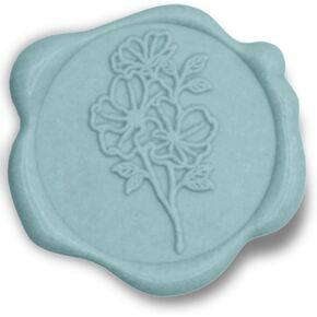 Wax Seal Sticker -Love Design (Teal)