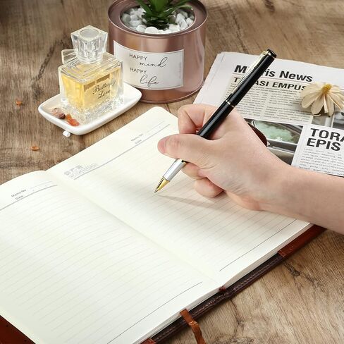 Kesote Diary with Lock, Refillable Journal with Lock Diary Organizer with Pen, Vintage Faux Leather A5 College Ruled Lined Pages Locking Journal Notebook in Kuwait