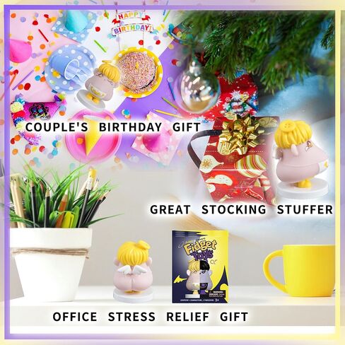 Angel Pulling Hair Fidget Toy for Halloween Christmas Party Favors Trichotillomania Picking Gag Gifts,Shaking Bobblehead Dashboard Car Accessories Dashboard Decorations Men&Women Birthday Gifts in Saudi Arabia